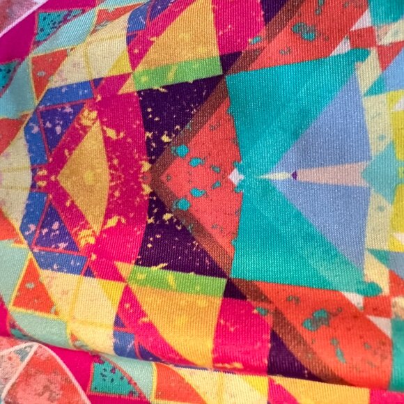 BAR III | Women’s One Piece Bathing Suit criss cross back | Multi Color |Size: S - Picture 8 of 13